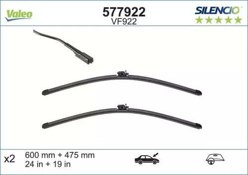 Ruitenwisser VALEO 577922)