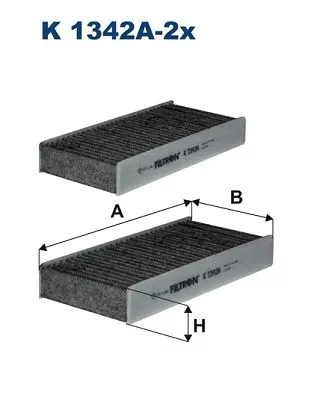 Filter, cabin air FILTRON K 1342A-2x)