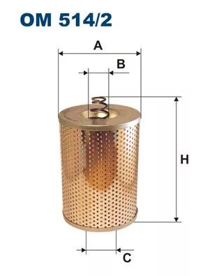 Filter, operating hydraulics FILTRON OM 514/2)