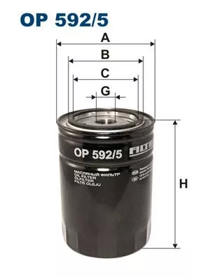 Oil Filter FILTRON OP 592/5)