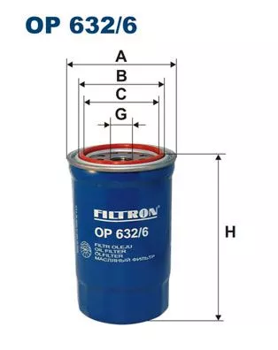 Oil Filter FILTRON OP 632/6)
