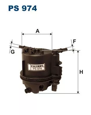 Brandstoffilter FILTRON PS 974)