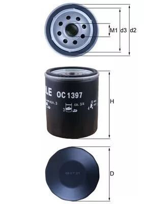 Oliefilter KNECHT OC 1397)