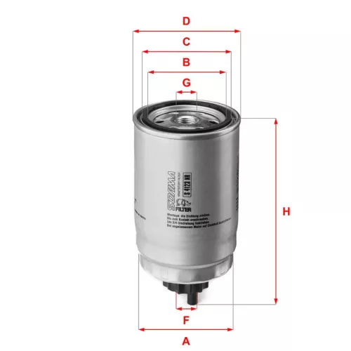 Brandstoffilter SOFIMA S 4123 NR)