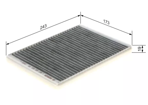 Filter, cabinelucht BOSCH 1 987 435 553)