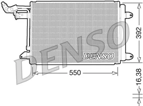 Condenser, air conditioning DENSO DCN32002)