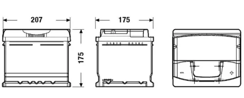 Starter Battery EXIDE EA472)