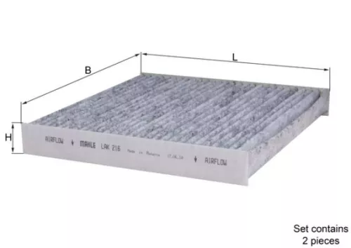 Filter, cabin air KNECHT LAK 216)