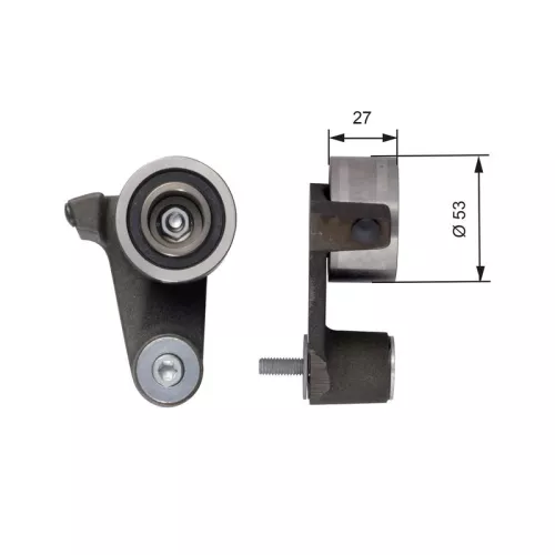 Tensioner Pulley, timing belt GATES T41165)
