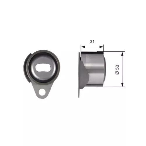 Tensioner Pulley, timing belt GATES T41157)