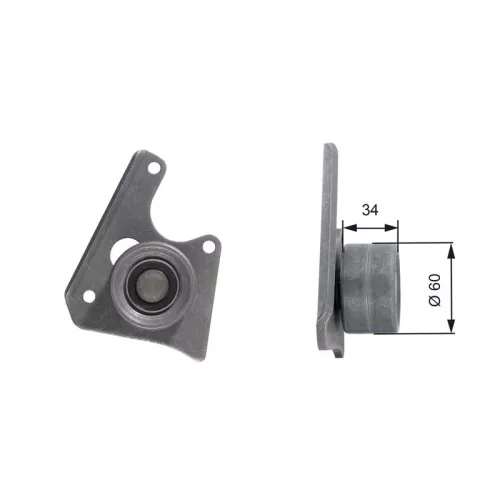Deflection Pulley/Guide Pulley, timing belt GATES T42069)
