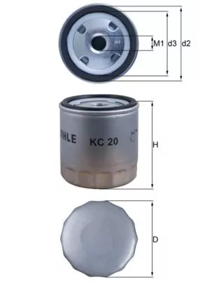 Fuel Filter KNECHT KC 20)