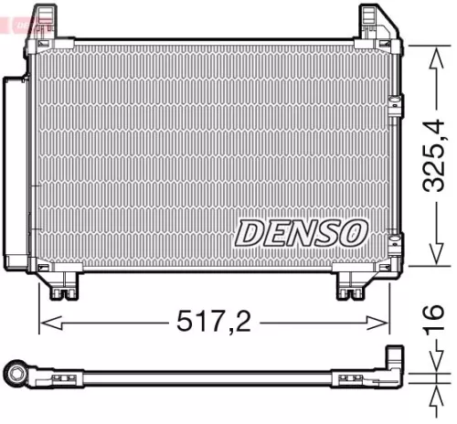 Condenser, air conditioning DENSO DCN50101)