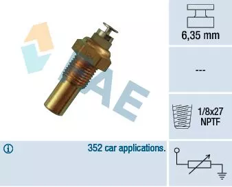 Sensor, coolant temperature FAE 32230)