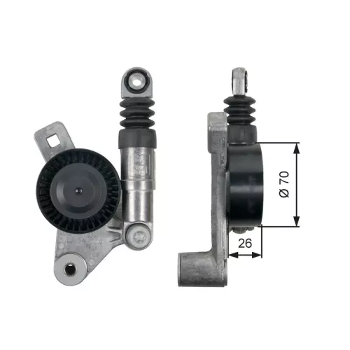 Riemspanner, V-geribbelde riem GATES T39132)