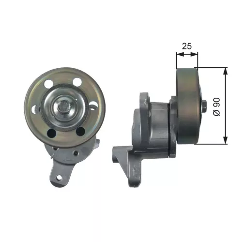 Riemspanner, V-geribbelde riem GATES T39154)