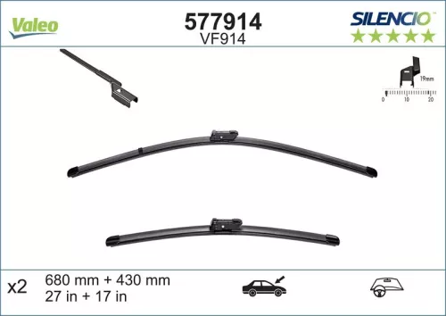 Ruitenwisser VALEO 577914)