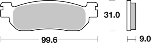 Remblokkenset, schijfrem BREMBO 07043XS)