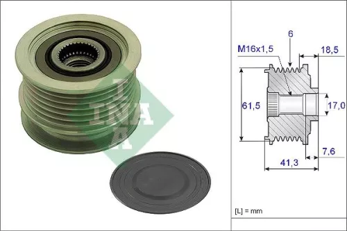 Alternator Freewheel Clutch Schaeffler INA 535 0234 10)