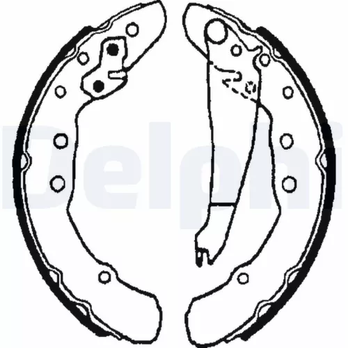 Brake Shoe Set DELPHI LS1655)