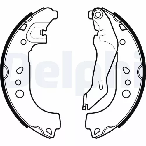 Brake Shoe Set DELPHI LS2107)
