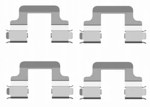 Accessoirekit, schijfremblokken TEXTAR 82502000)