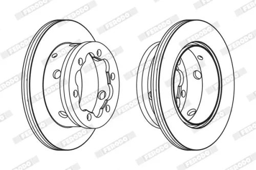 Brake Disc FERODO FCR191A)