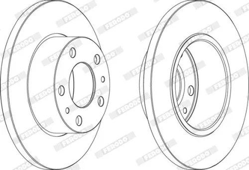 Brake Disc FERODO FCR195A)