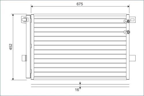 Condensor, airconditioning VALEO 814054)