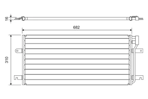 Condenser, air conditioning VALEO 814029)