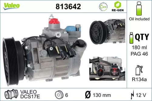 Compressor, airconditioning VALEO 813642)