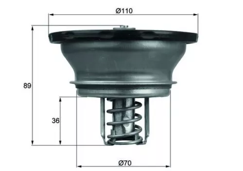Thermostaat, koelvloeistof MAHLE THD 3 82)