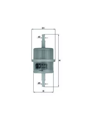 Fuel Filter KNECHT KL 63 OF)