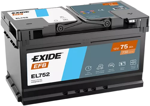 Starter Battery EXIDE EL752)