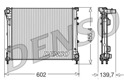 Radiator, motorkoeling DENSO DRM09162)