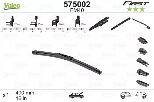 Wiper Blade VALEO 575002)