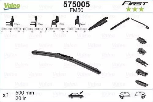Wiper Blade VALEO 575005)