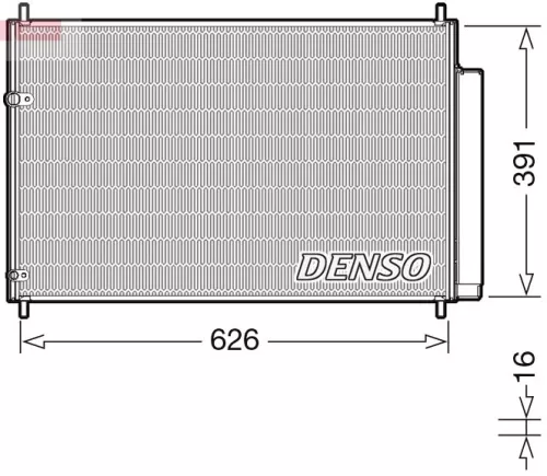 Condenser, air conditioning DENSO DCN50041)