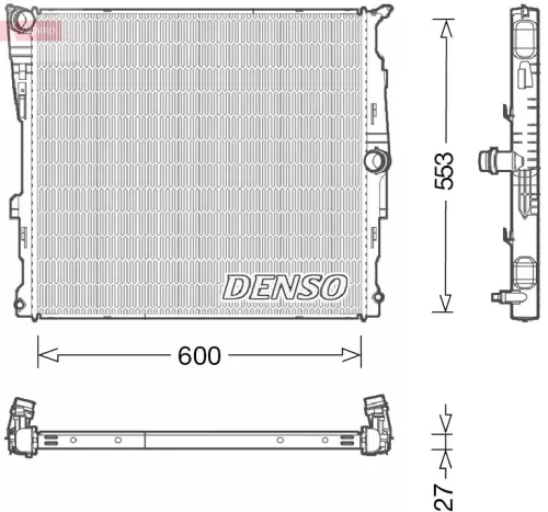 Radiator, motorkoeling DENSO DRM05008)