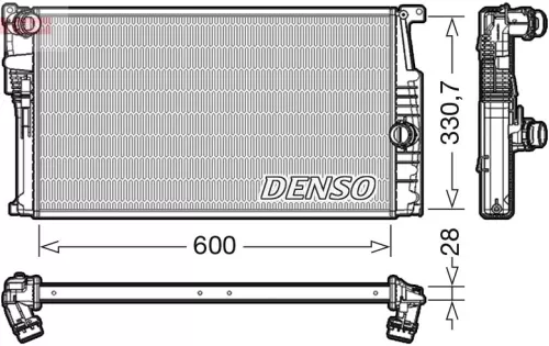 Radiator, motorkoeling DENSO DRM05015)
