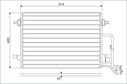 Condenser, air conditioning VALEO 817679)