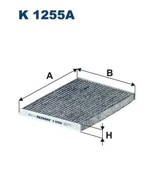 Filter, cabin air FILTRON K 1255A)