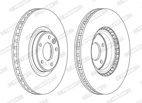 Brake Disc FERODO DDF2601C-1)