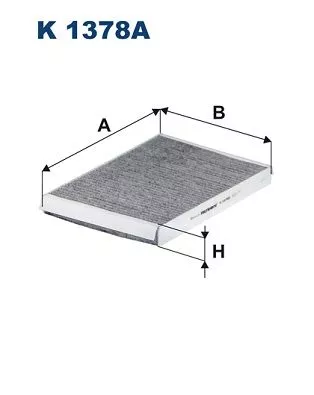 Filter, cabin air FILTRON K 1378A)