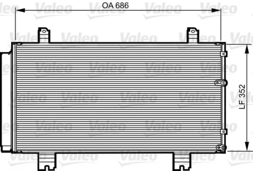 Condensor, airconditioning VALEO 814226)