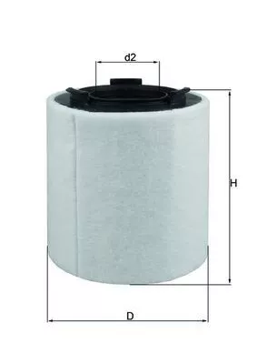 Luchtfilter KNECHT LX 2831)
