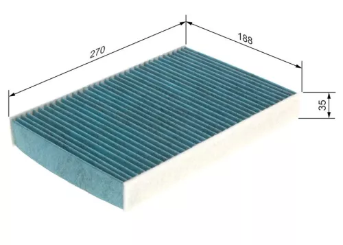 Filter, cabin air BOSCH 0 986 628 548)