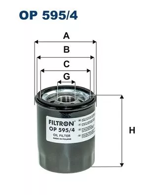 Oil Filter FILTRON OP 595/4)