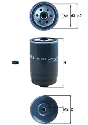 Fuel Filter KNECHT KC 503D)