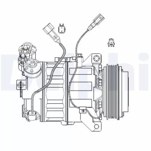 Compressor, air conditioning DELPHI CS20482)